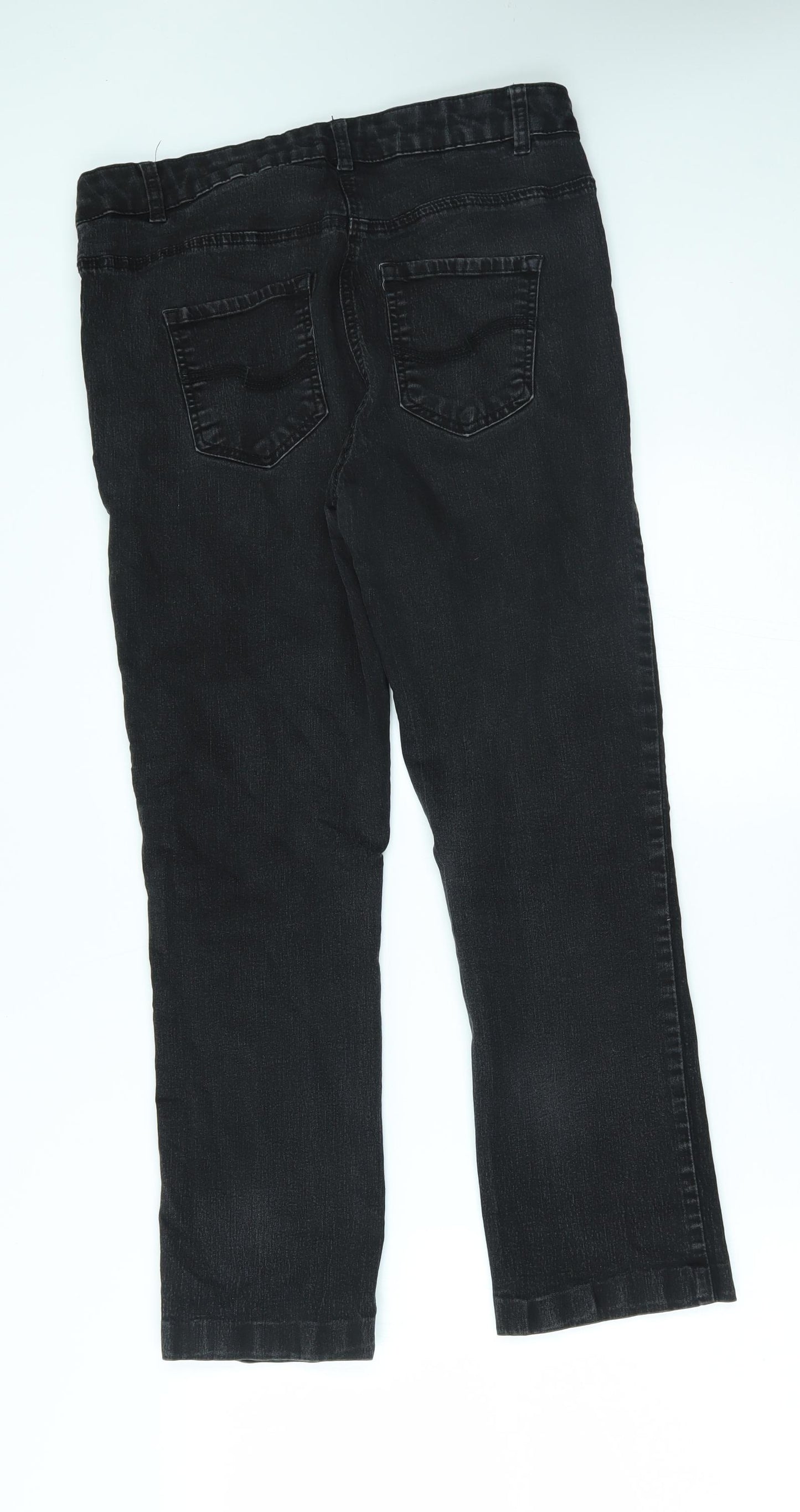 TU Womens Black   Straight Jeans Size 16 L25 in