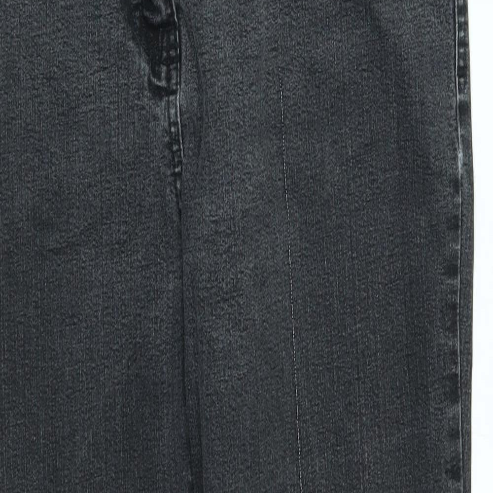 M&S Womens Grey   Straight Jeans Size 12 L27 in