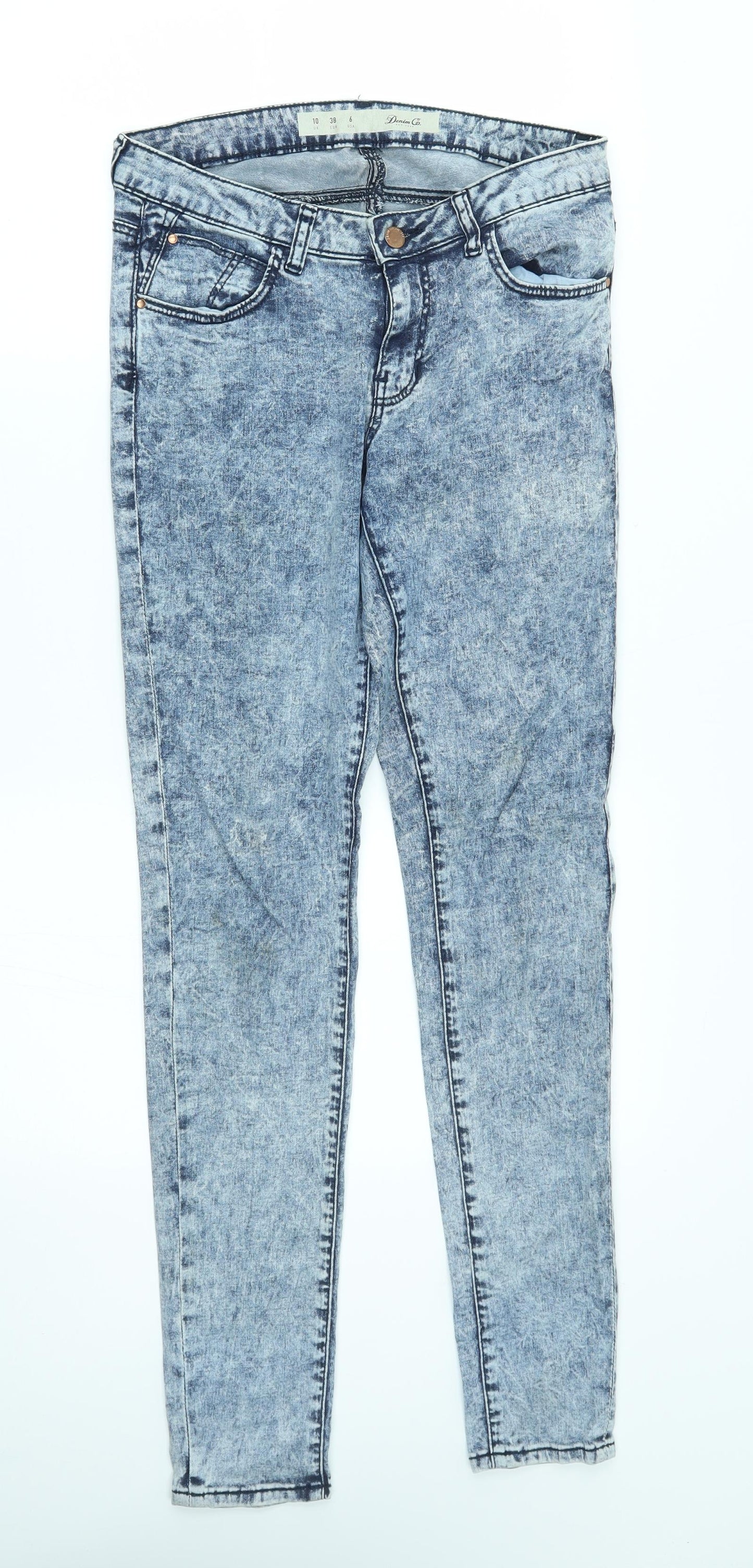 denim co Womens Blue   Straight Jeans Size 10 L30 in