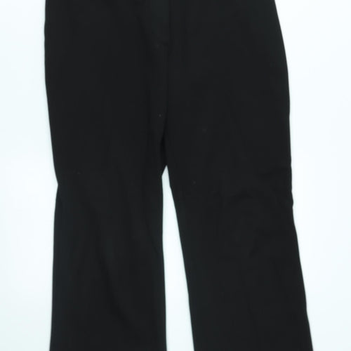Preworn Womens Black   Trousers  Size 32 in L27 in