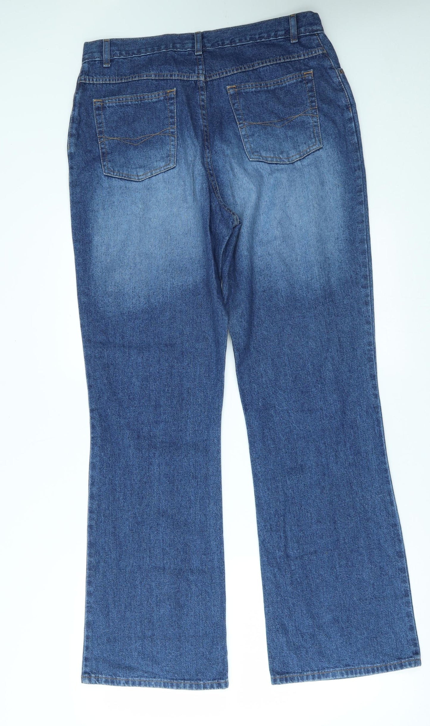 M&S Womens Blue   Bootcut Jeans Size 16 L31 in