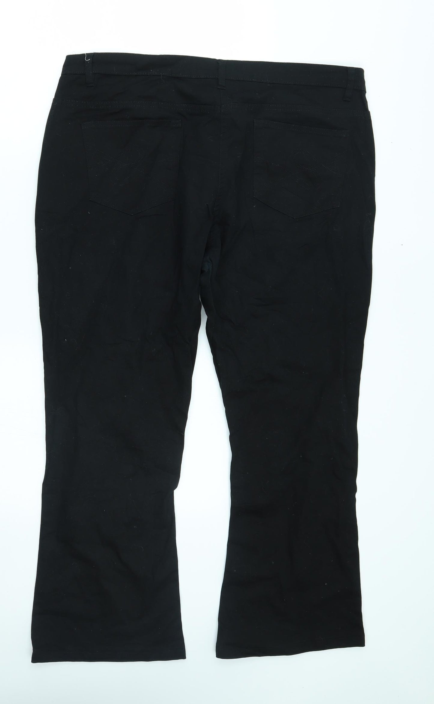 Identi Womens Black   Bootcut Jeans Size 46 in L32 in