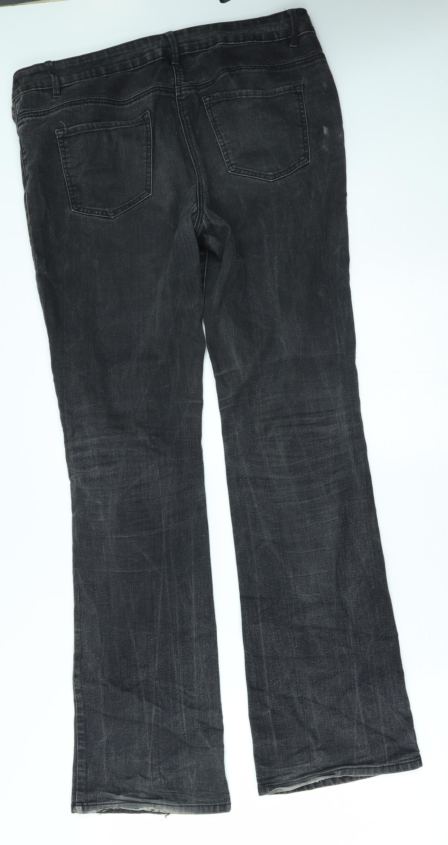 George Womens Grey   Bootcut Jeans Size 14 L31 in