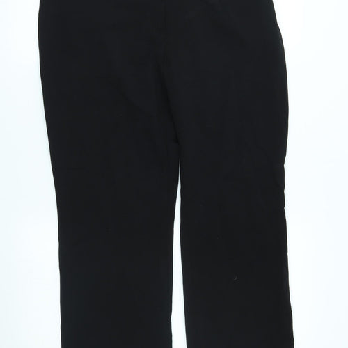 M&S Womens Black   Trousers  Size 14 L26 in