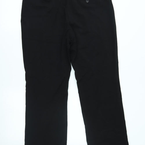 M&S Womens Black   Trousers  Size 14 L26 in