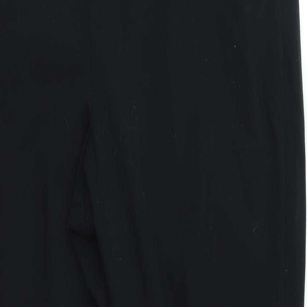 M&S Womens Black   Trousers  Size 16 L28 in