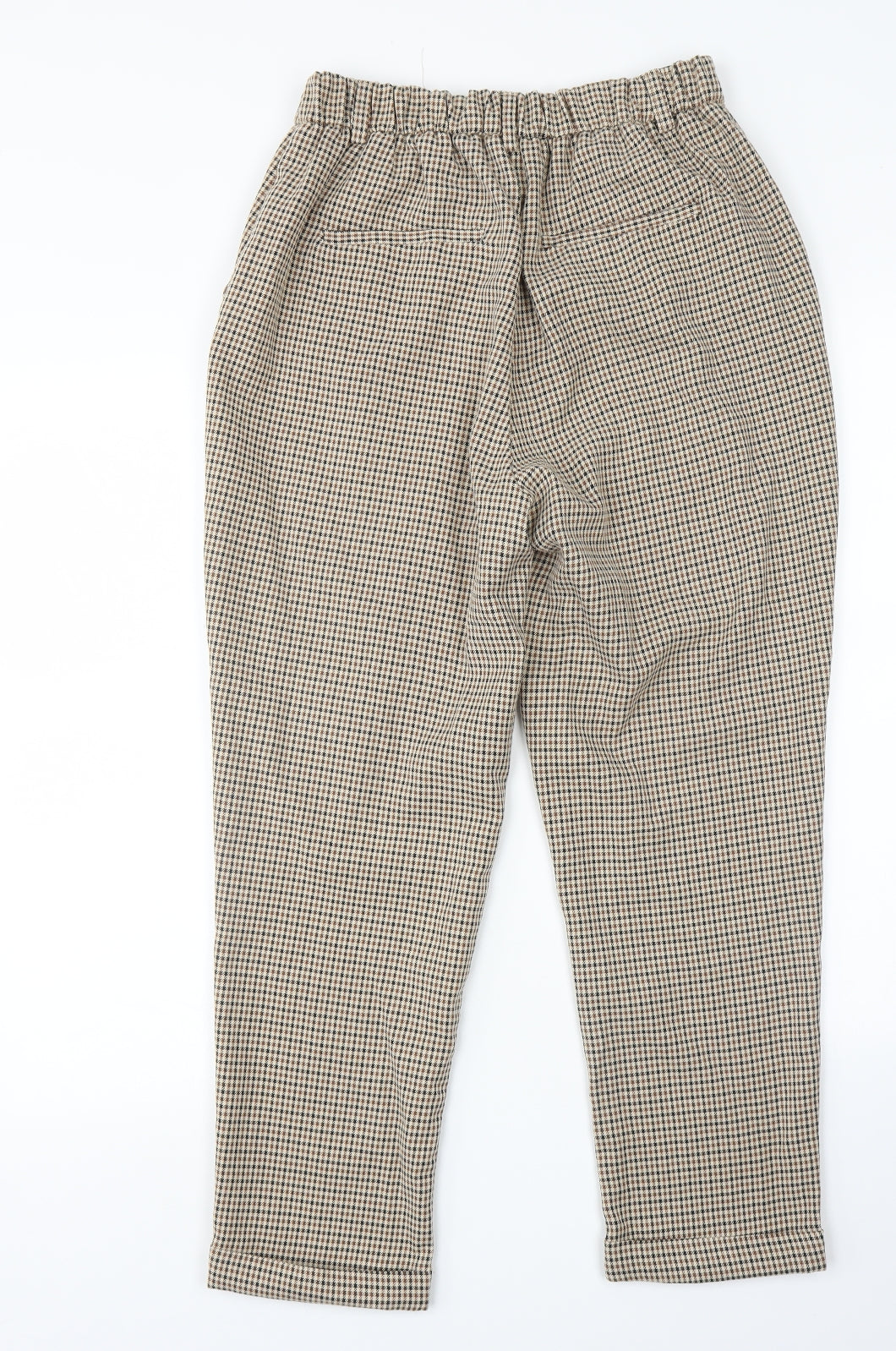 Pull&Bear Womens Brown Houndstooth  Trousers  Size L L25 in