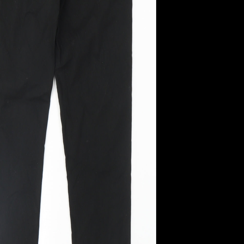George Girls Black   Chino Trousers Size 15-16 Years