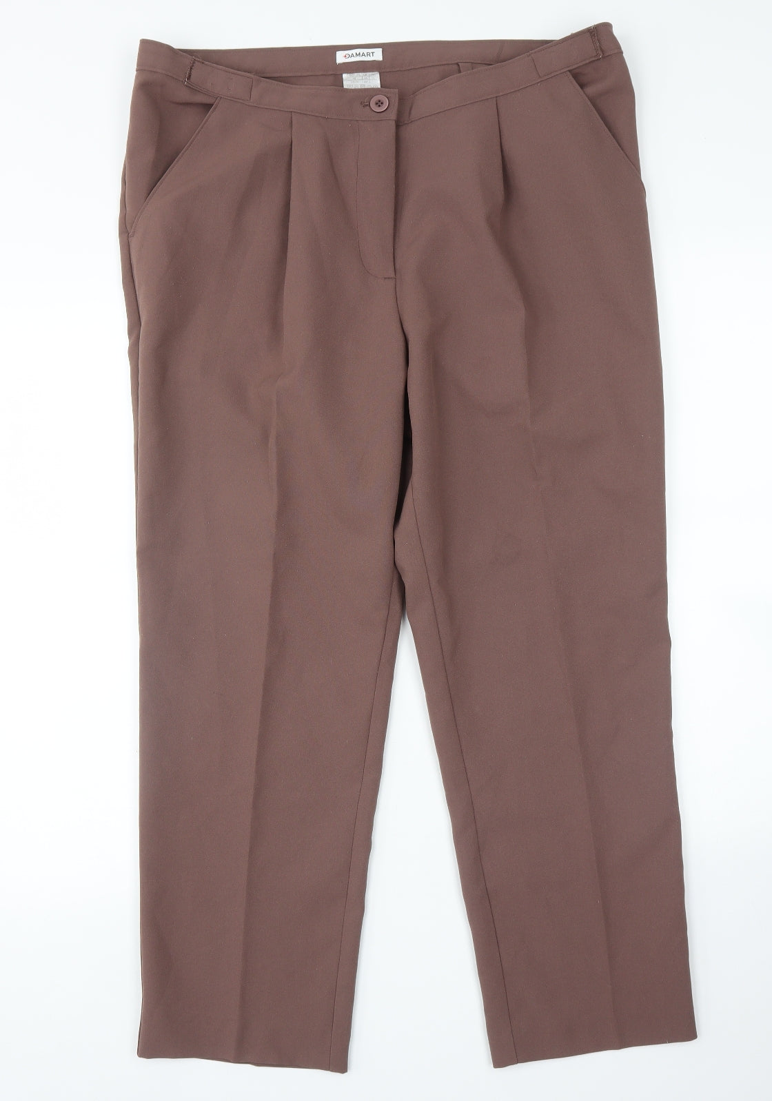 Damart Womens Brown   Trousers  Size 18 L27 in