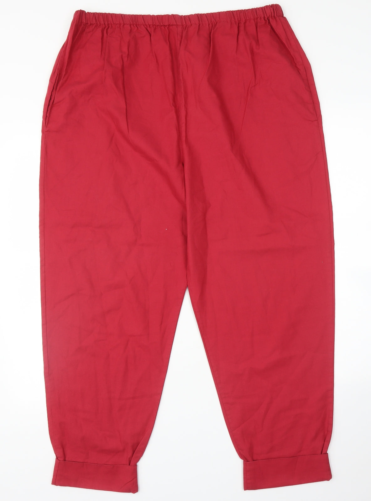 Laura Ashley Womens Red   Trousers  Size L L27 in