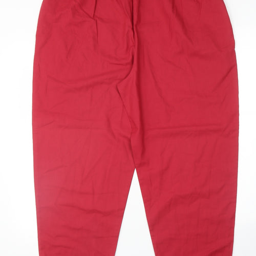 Laura Ashley Womens Red   Trousers  Size L L27 in