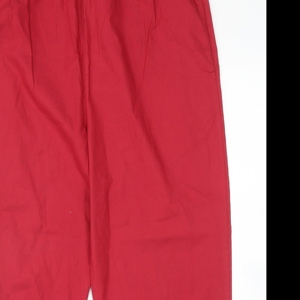 Laura Ashley Womens Red   Trousers  Size L L27 in
