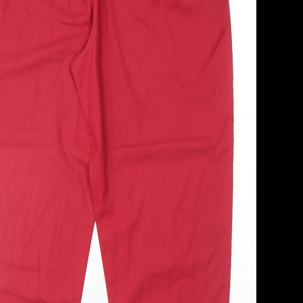 Laura Ashley Womens Red   Trousers  Size L L27 in
