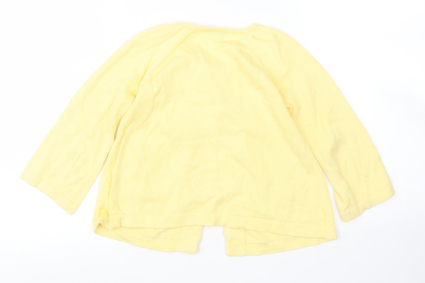 George Girls Yellow   Cardigan Jumper Size 4-5 Years