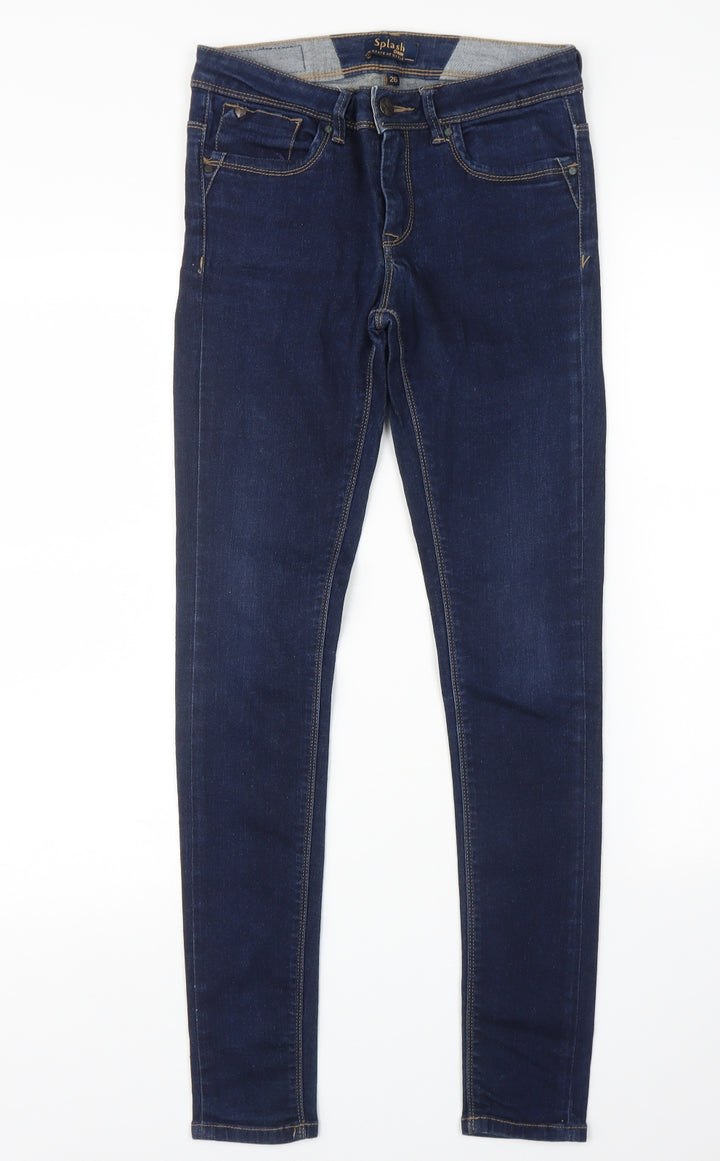 SPLASH Womens Blue   Skinny Jeans Size 26 in L29 in