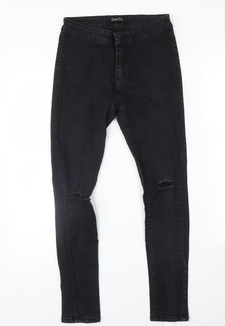 Denim Wise Womens Black Skinny Jeans Size 8 L27 in