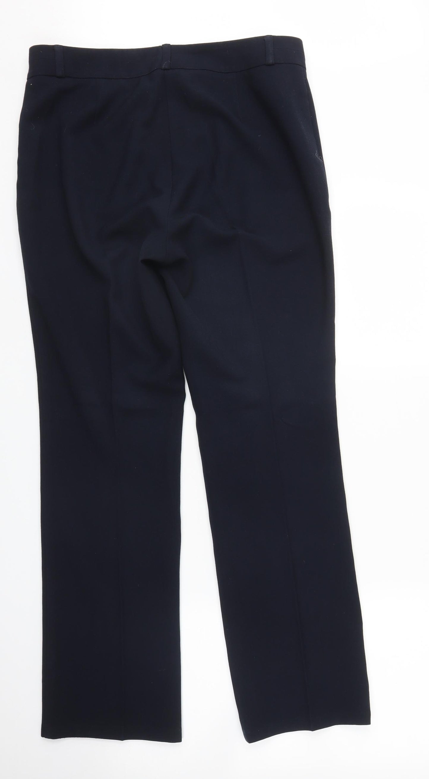 M&S Womens Blue   Trousers  Size 12 L28.5 in