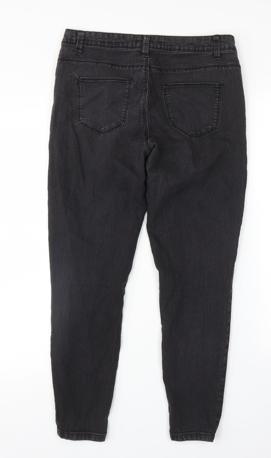 Denim Co Womens Black   Cropped Jeans Size 12 L26 in
