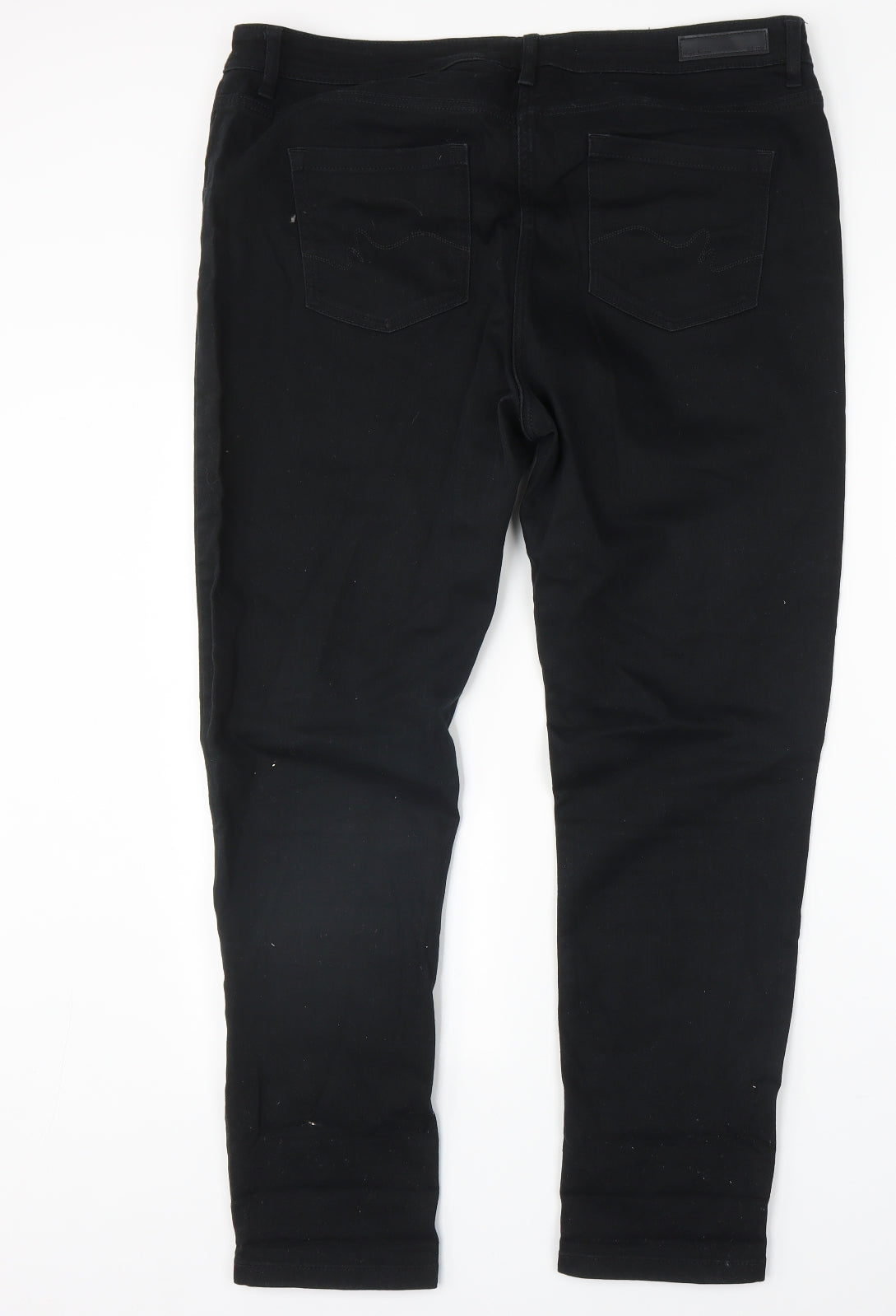 NEXT Womens Black   Straight Jeans Size 18 L29 in