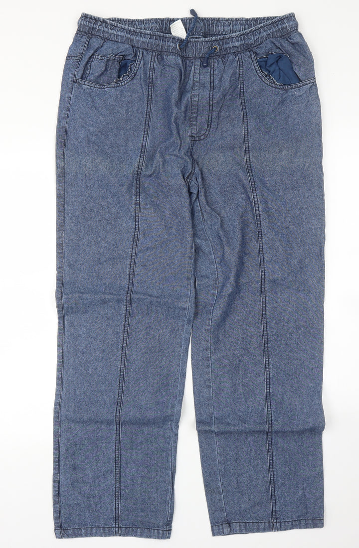 Preworn Womens Blue   Straight Jeans Size M L30 in