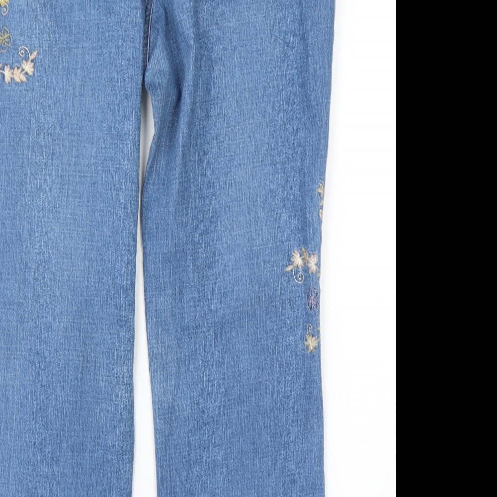 Prewron Womens Blue   Straight Jeans Size 16 L27 in