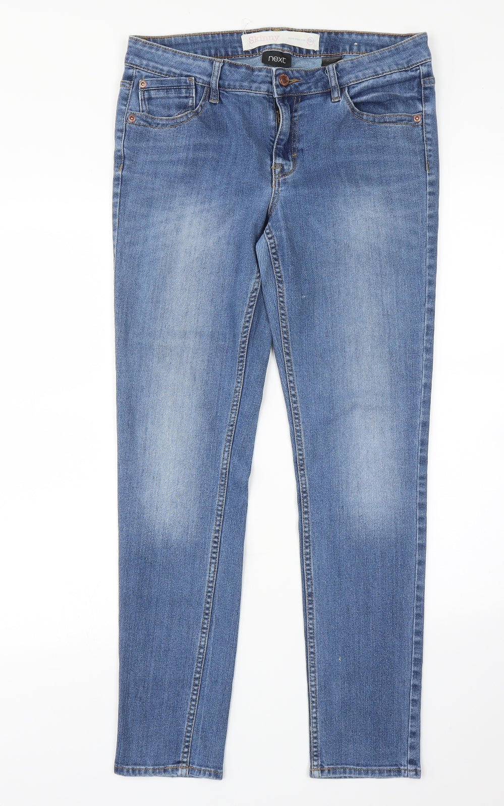NEXT Womens Blue   Skinny Jeans Size 12 L28 in