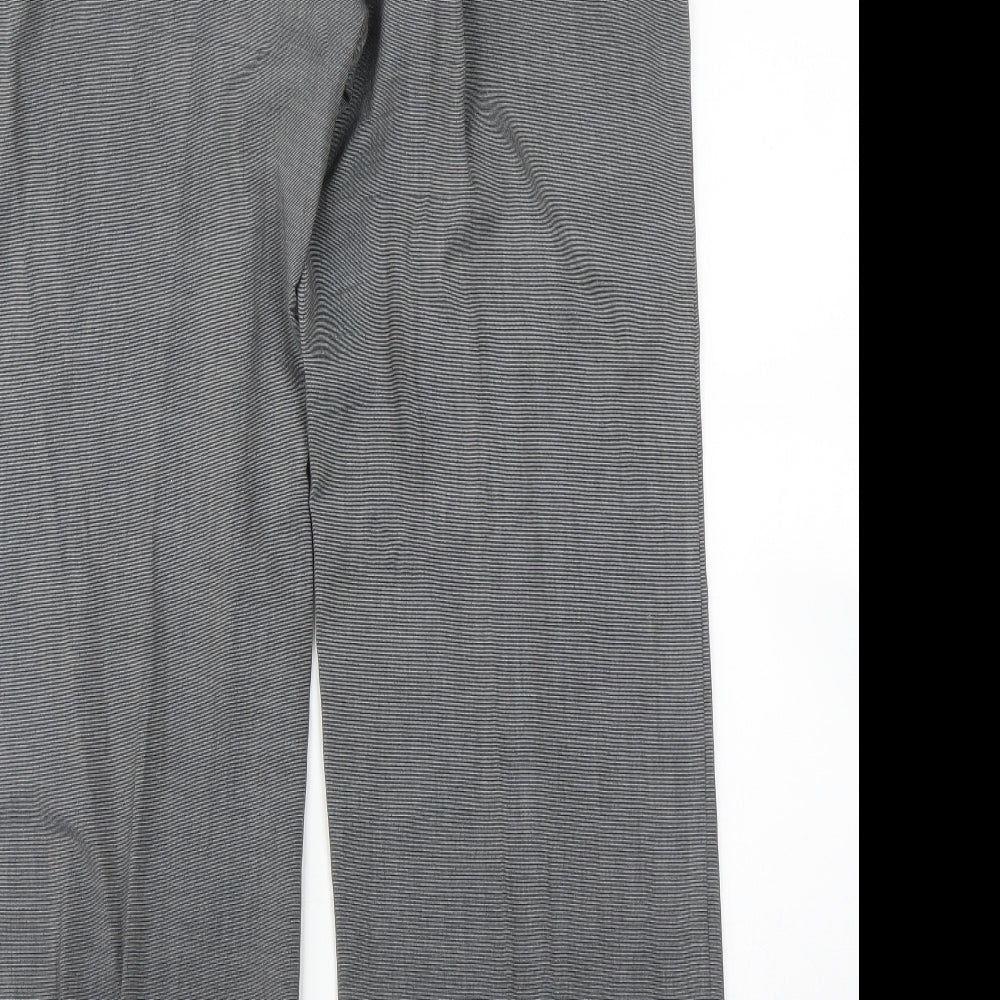 M&S Womens Grey   Trousers  Size 16 L31 in