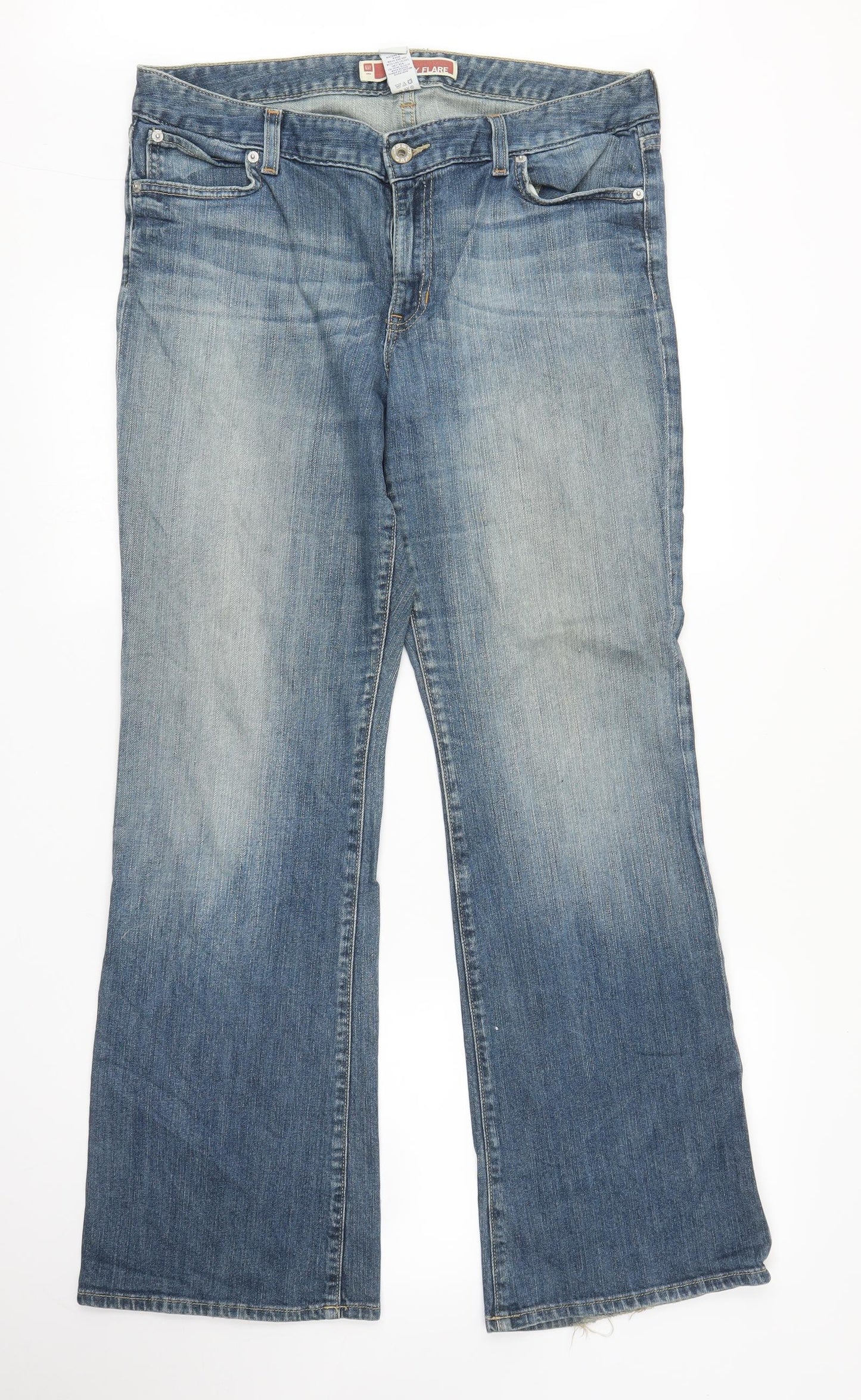 Gap Womens Blue   Flared Jeans Size 14 L30 in