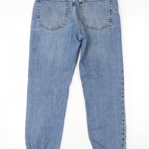 Topshop Womens Blue   Straight Jeans Size 28 in L26 in