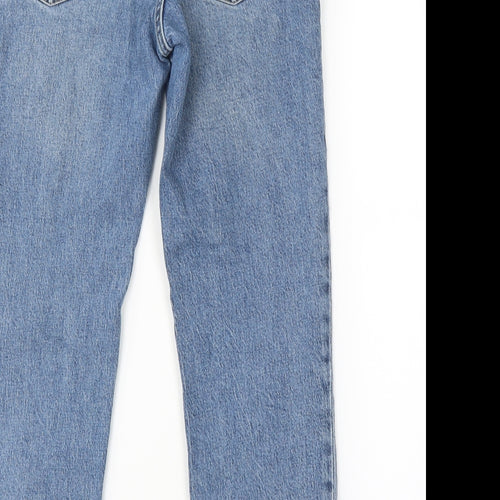Topshop Womens Blue   Straight Jeans Size 28 in L26 in