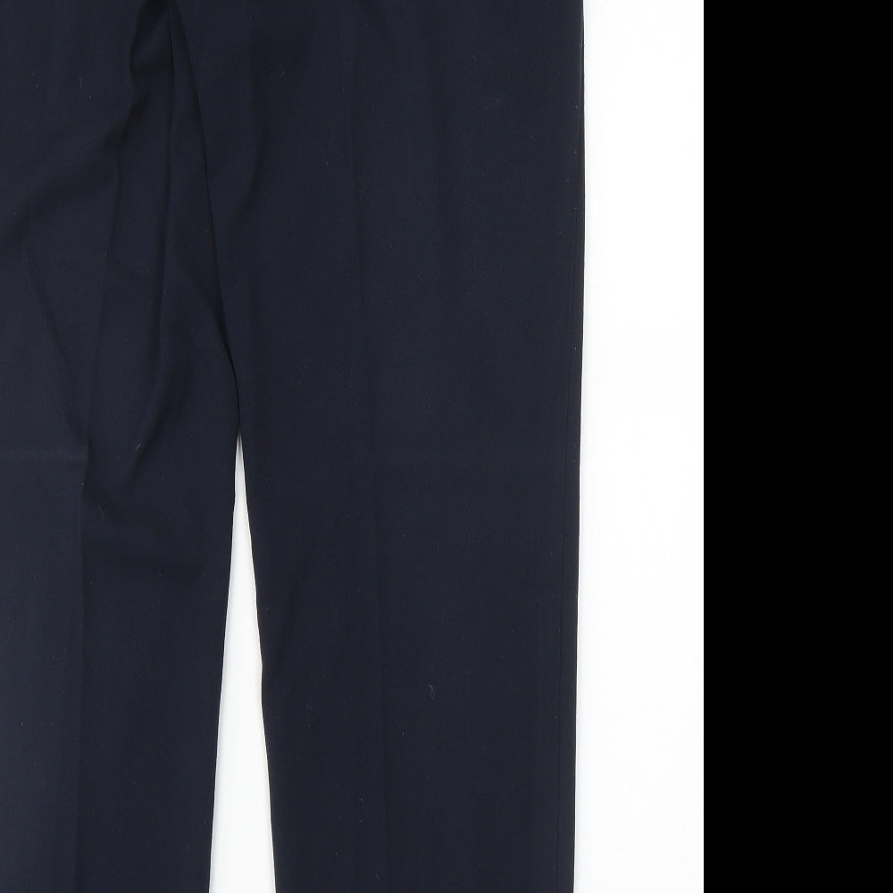 M&S Womens Blue   Trousers  Size 14 L30 in