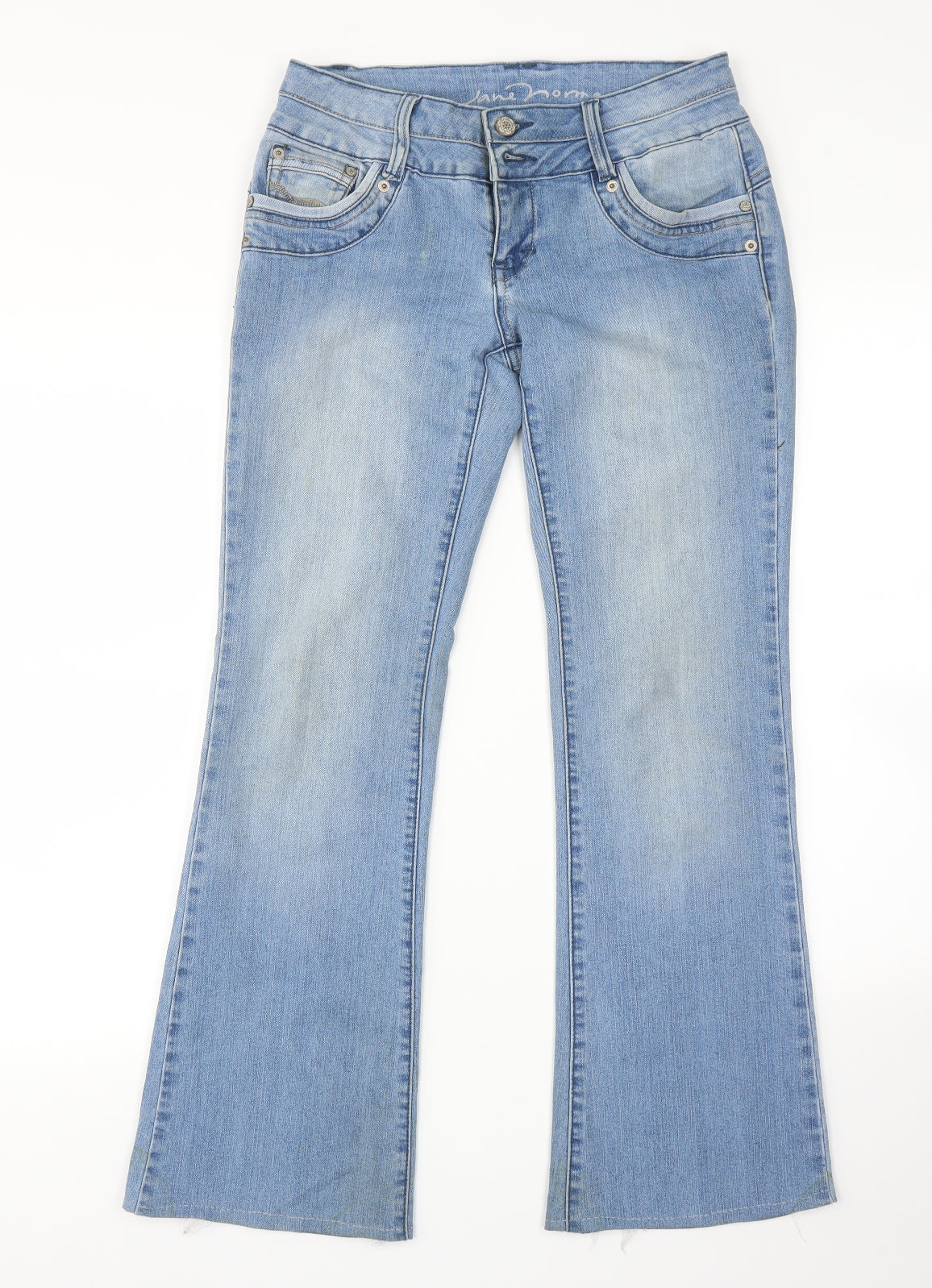 Jane Norman Womens Blue   Bootcut Jeans Size 10 L29 in