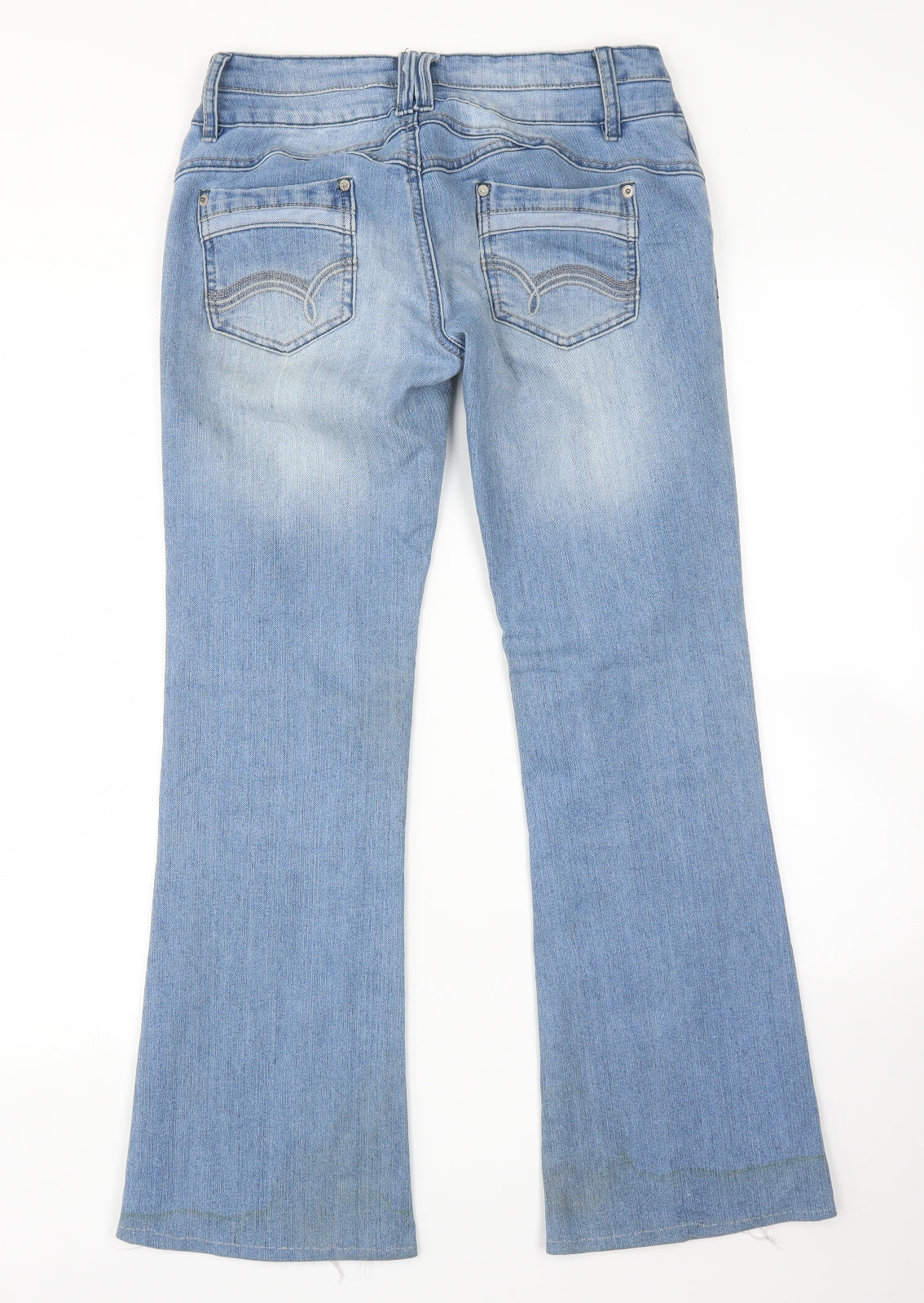 Jane Norman Womens Blue   Bootcut Jeans Size 10 L29 in