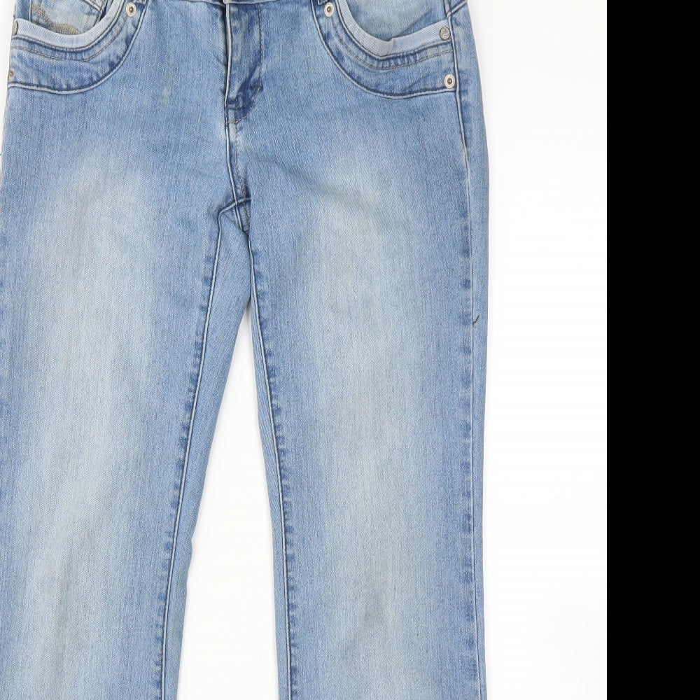 Jane Norman Womens Blue   Bootcut Jeans Size 10 L29 in