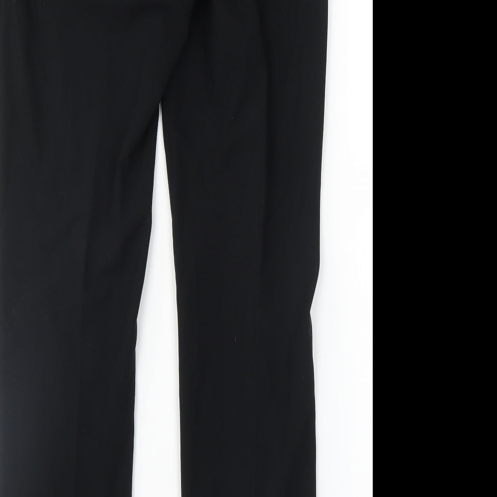 M&S Womens Black   Trousers  Size 10 L30 in