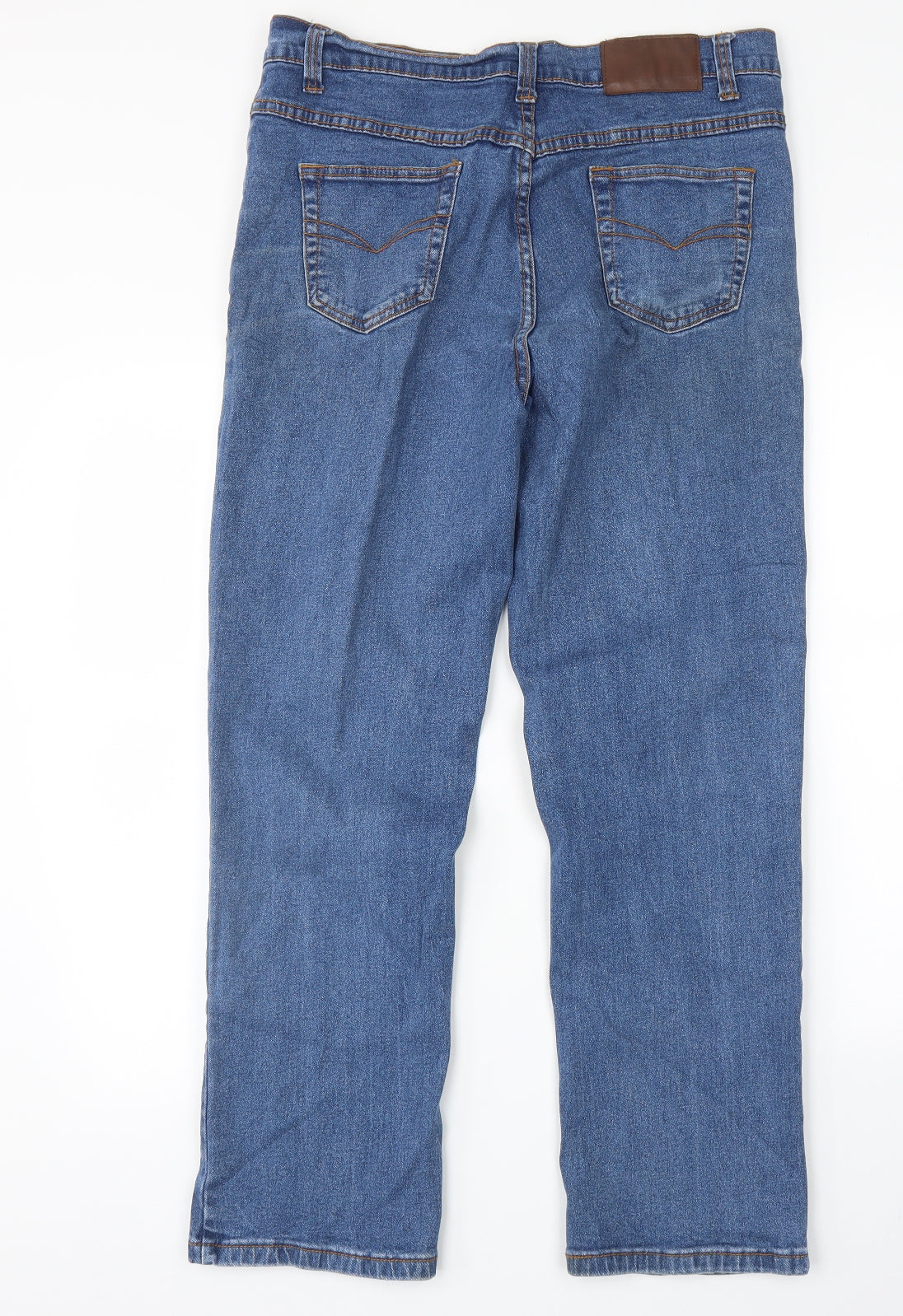 Cotton Traders Womens Blue   Straight Jeans Size 14 L28 in