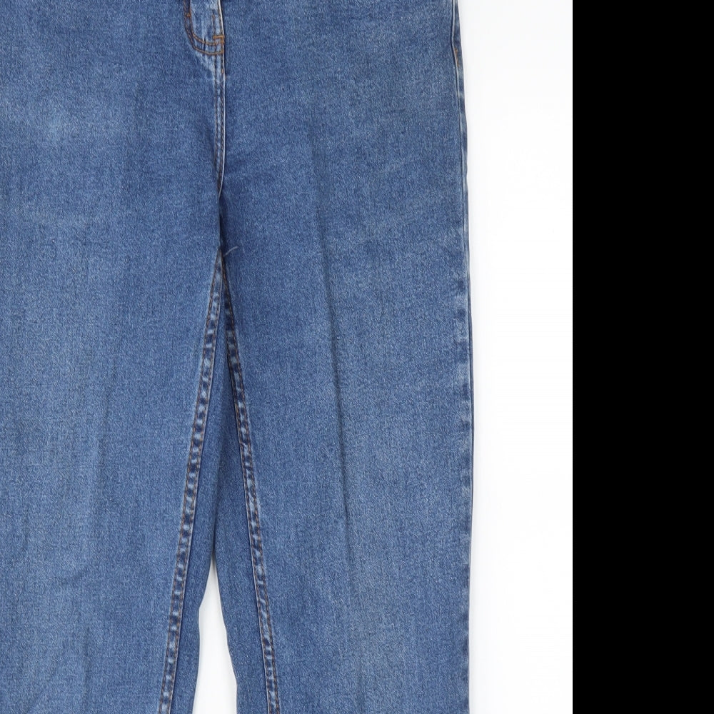 Cotton Traders Womens Blue   Straight Jeans Size 14 L28 in