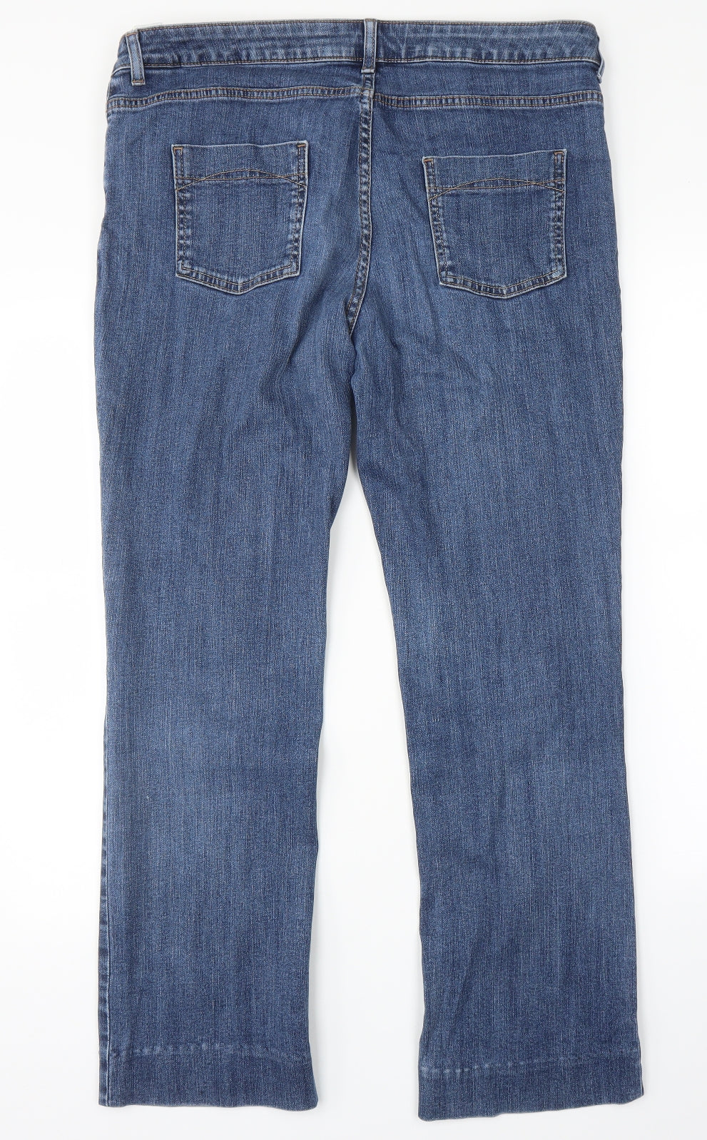 M&S Womens Blue   Bootcut Jeans Size 16 L28 in