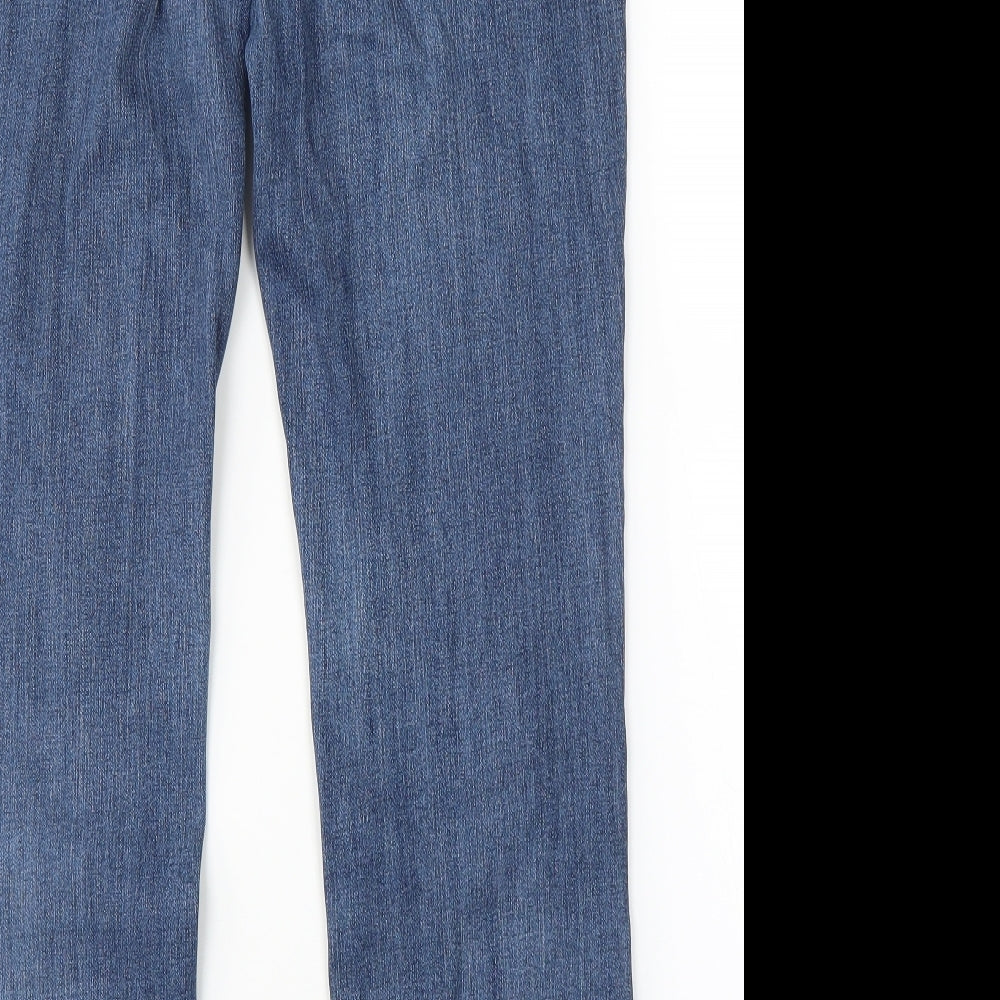 M&S Womens Blue   Bootcut Jeans Size 16 L28 in