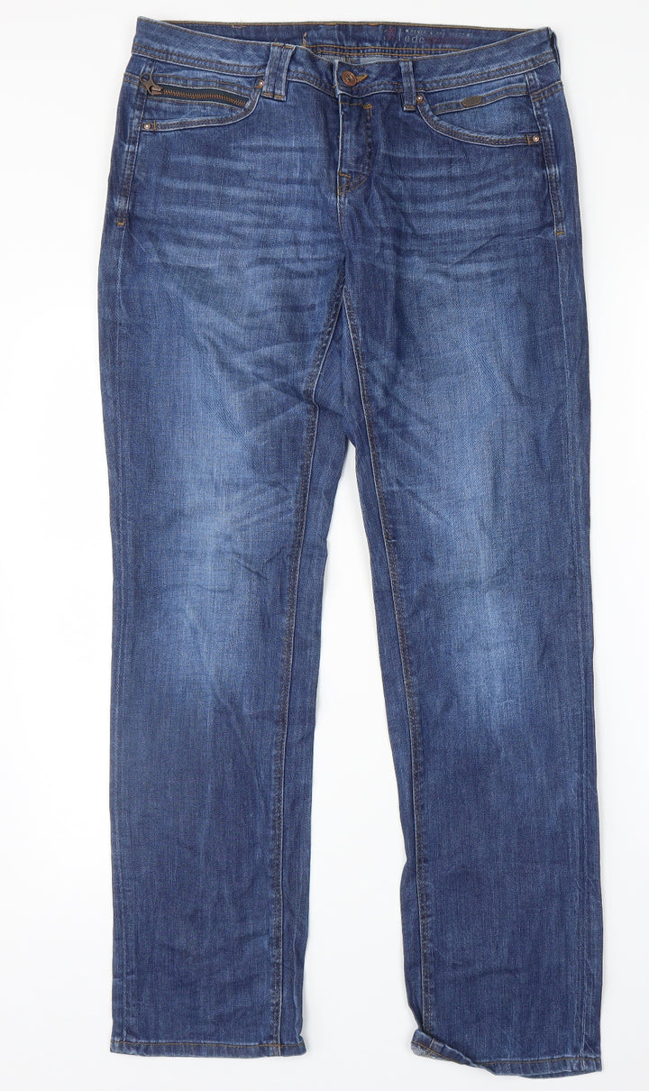 EDC Womens Blue Straight Jeans Size 30 in L30 in