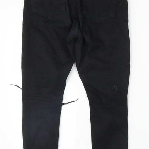 Topshop Womens Black   Skinny Jeans Size 32 in L30 in