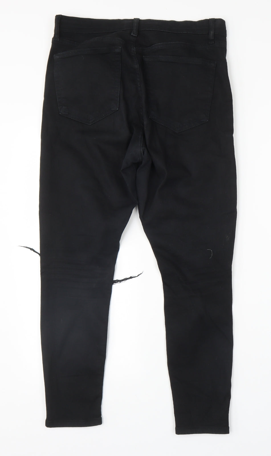 Topshop Womens Black   Skinny Jeans Size 32 in L30 in