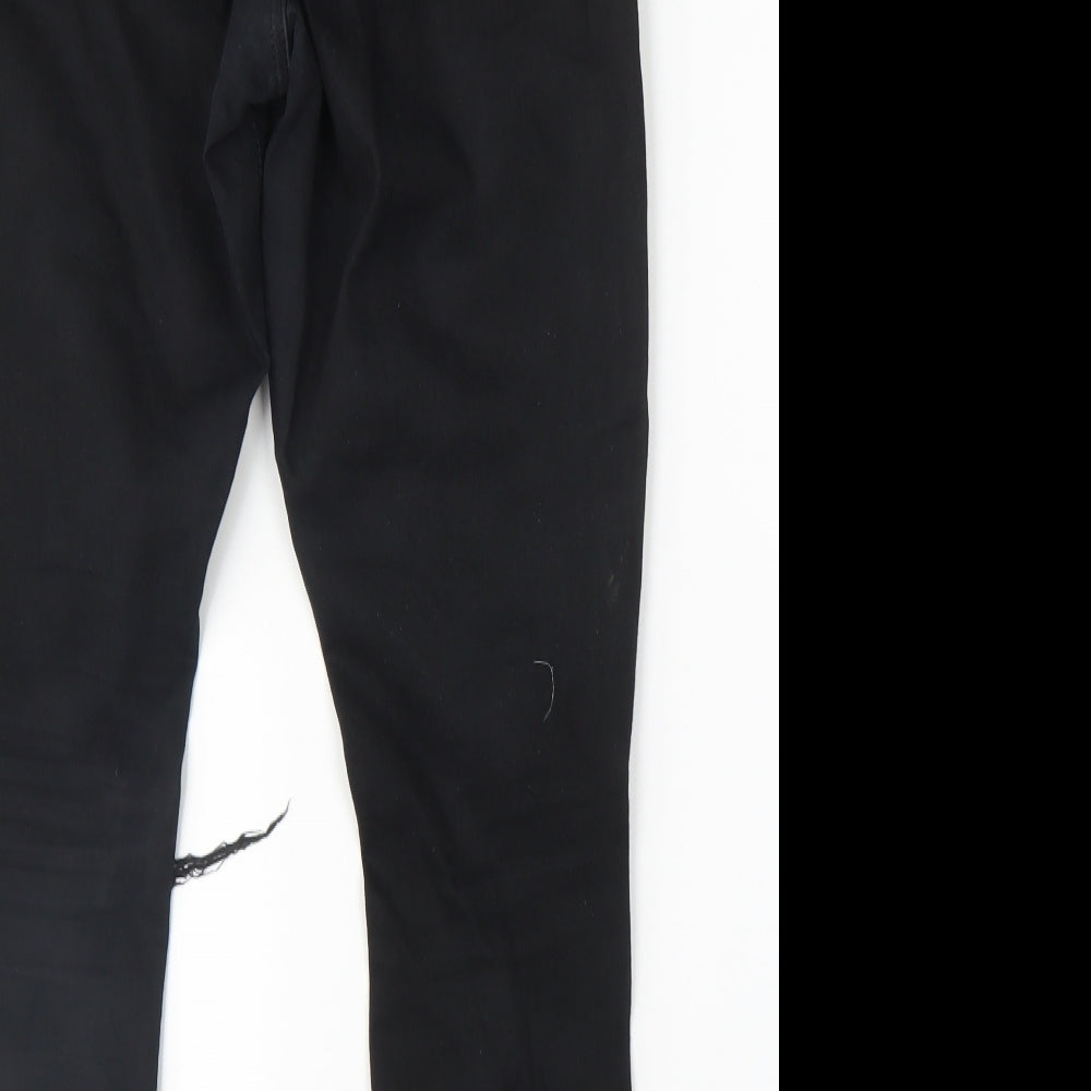 Topshop Womens Black   Skinny Jeans Size 32 in L30 in