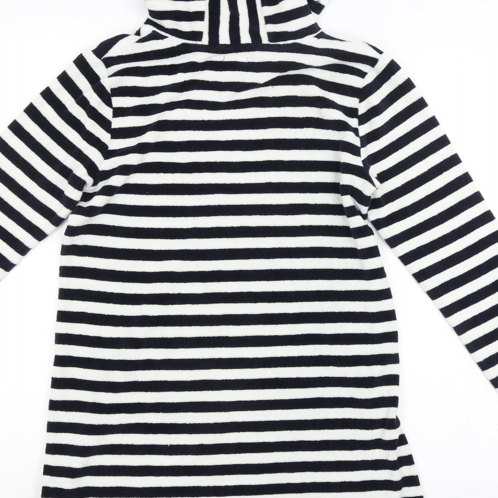 NEXT Girls Multicoloured Striped  Pullover Hoodie Size 12 Years