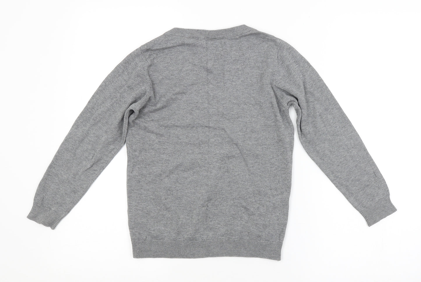 TU Boys Grey   Pullover Jumper Size 8 Years  - SCHOOL JUMPER