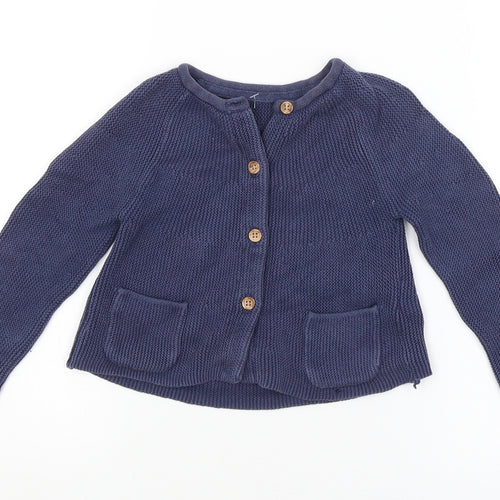 M&S Baby Blue   Cardigan Jumper Size 18-24 Months