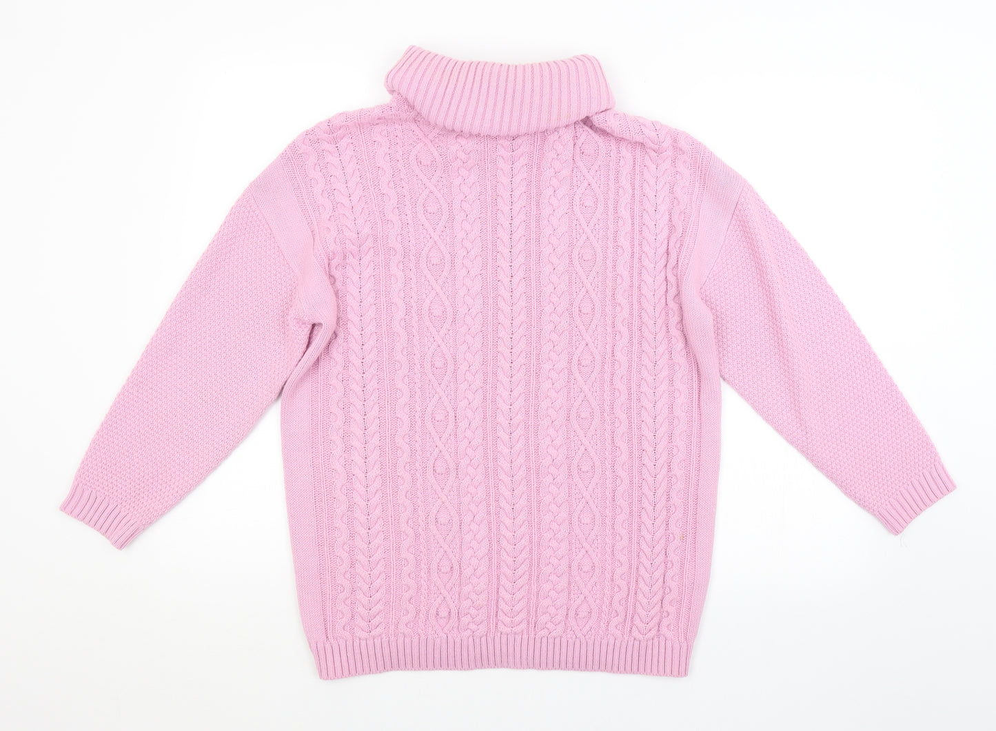 Boohoo Womens Pink Argyle/Diamond  Pullover Jumper Size L