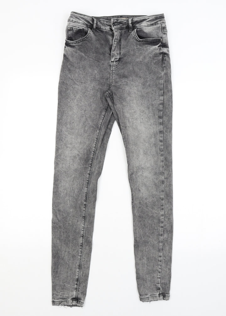 DENIM CO. Womens Grey Skinny Jeans Size 10 L28 in