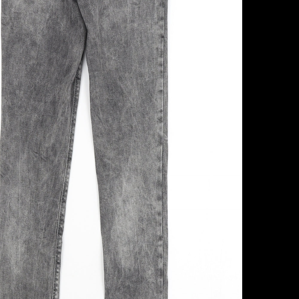 DENIM CO. Womens Grey   Skinny Jeans Size 10 L28 in
