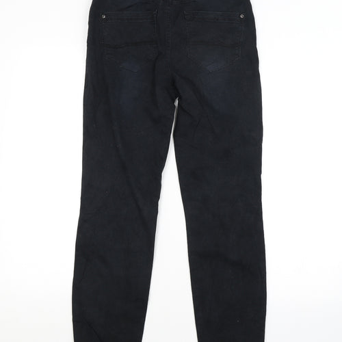 Yessica Womens Black   Chino Trousers Size 8 L28 in